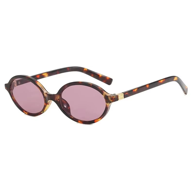 Oval Small Frame Luxury Brand Woman Sunglasses Women Retro Female Glasses Anti-Blue Light Eyeglasses Trend Ladies Glasses Men